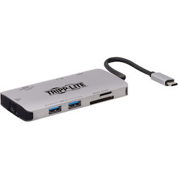 Tripp Lite by Eaton USB-C Dock - 4K HDMI, USB 3.x (5Gbps), USB-A/C Hub Ports, GbE, Memory Card, 100W PD Charging