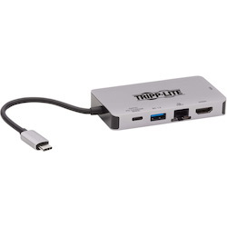 Tripp Lite by Eaton USB-C Dock, Dual Display - 4K HDMI, VGA, USB 3.x (5Gbps), USB-A/C Hub, GbE, 100W PD Charging