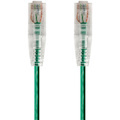 Monoprice SlimRun Cat6 28AWG UTP Ethernet Network Cable, 0.5ft Green