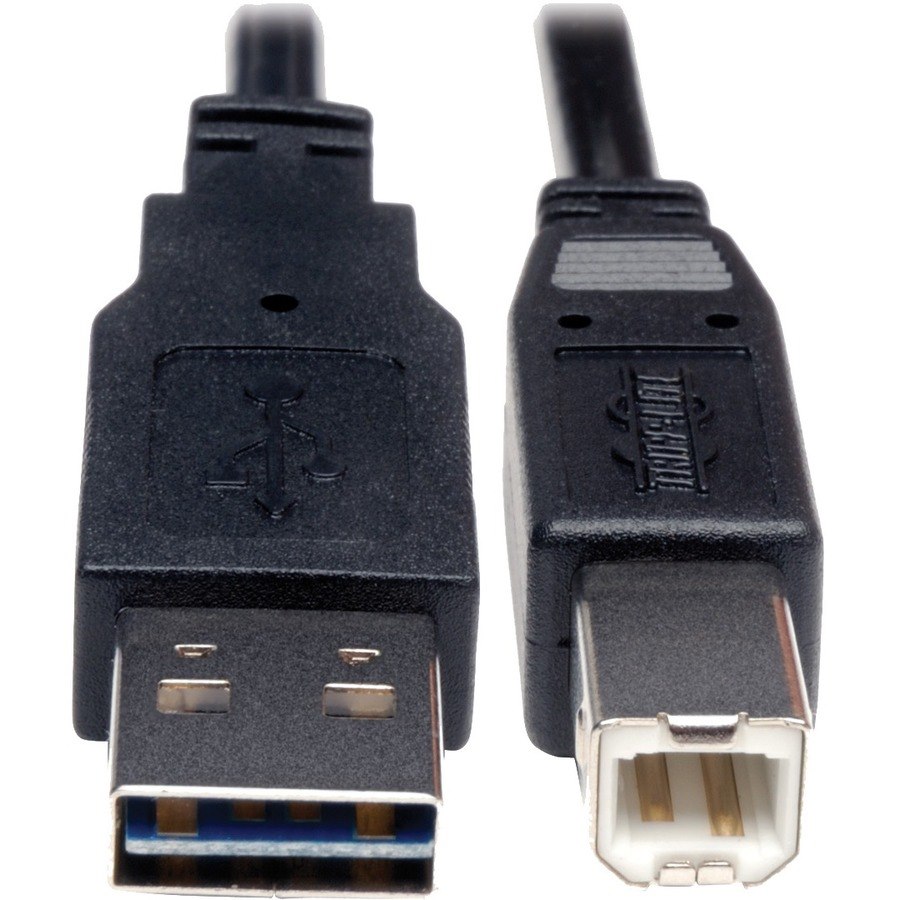 Eaton Tripp Lite Series Universal Reversible USB 2.0 Cable (Reversible A to B M/M), 1 ft. (0.31 m)