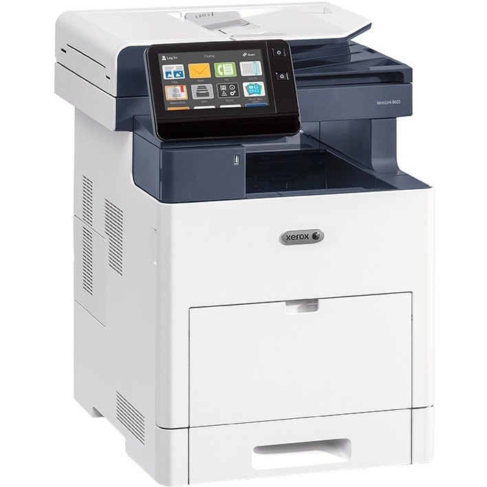 Xerox VersaLink B615/XL LED Multifunction Printer-Monochrome-Copier/Fax/Scanner-65 ppm Mono Print-1200x1200 Print-Automatic Duplex Print-275000 Pages Monthly-700 sheets Input-Color Scanner-Monochrome Fax-Gigabit Ethernet