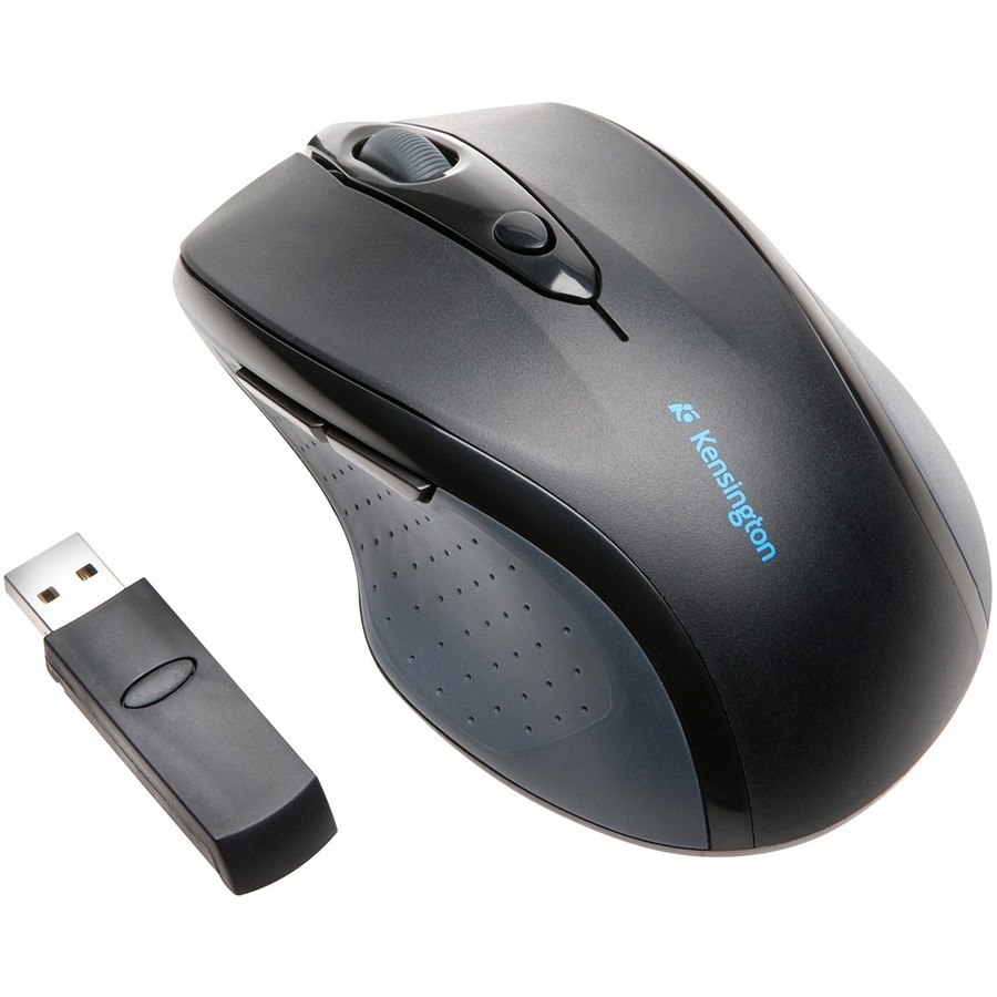 Kensington ProFit Mouse - Radio Frequency - USB - Optical - 4 Button(s) - Black - 1 Pack