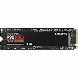 Samsung 990 PRO 4 TB Solid State Drive - M.2 2280 Internal - PCI Express NVMe (PCI Express NVMe 4.0 x4) - Black
