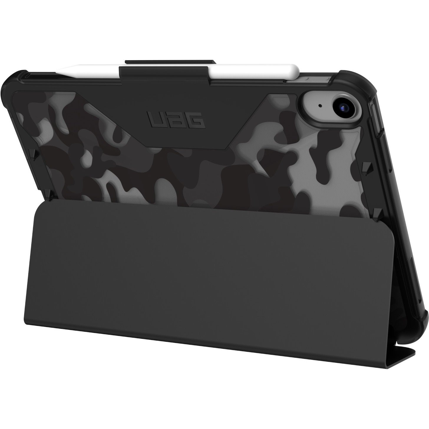 Urban Armor Gear Plyo SE Rugged Carrying Case (Folio) for 10.9" Apple iPad (10th Generation) Tablet - Black Midnight Camo
