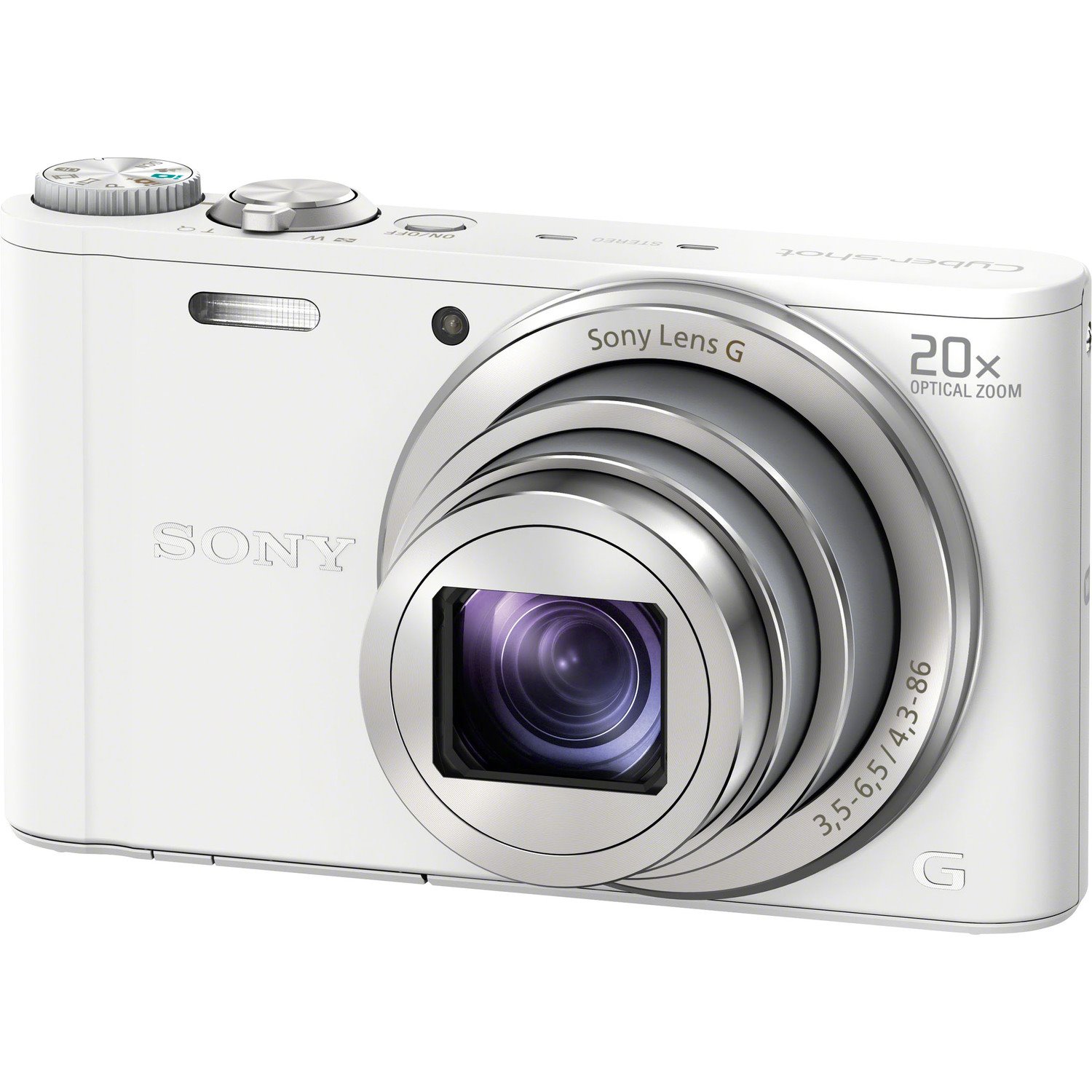 Sony Cyber-shot DSC-WX300 18.2 Megapixel Compact Camera - White