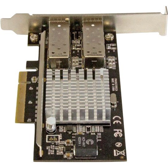 StarTech.com 10G Network Card - 2x 10G Open SFP+ Multimode LC Fiber Connector - Intel 82599 Chip - Gigabit Ethernet Card