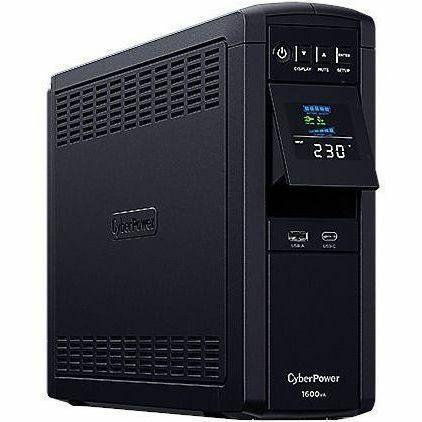 CyberPower PFC Sinewave CP1600EPFCLCD-UK Line-interactive UPS - 1.60 kVA/1 kW