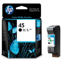 HP 45 Original Inkjet Ink Cartridge - Black Pack