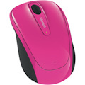 Microsoft Wireless Mobile 3500 Mouse - Radio Frequency - USB 2.0 - BlueTrack - 3 Button(s) - Magenta Pink