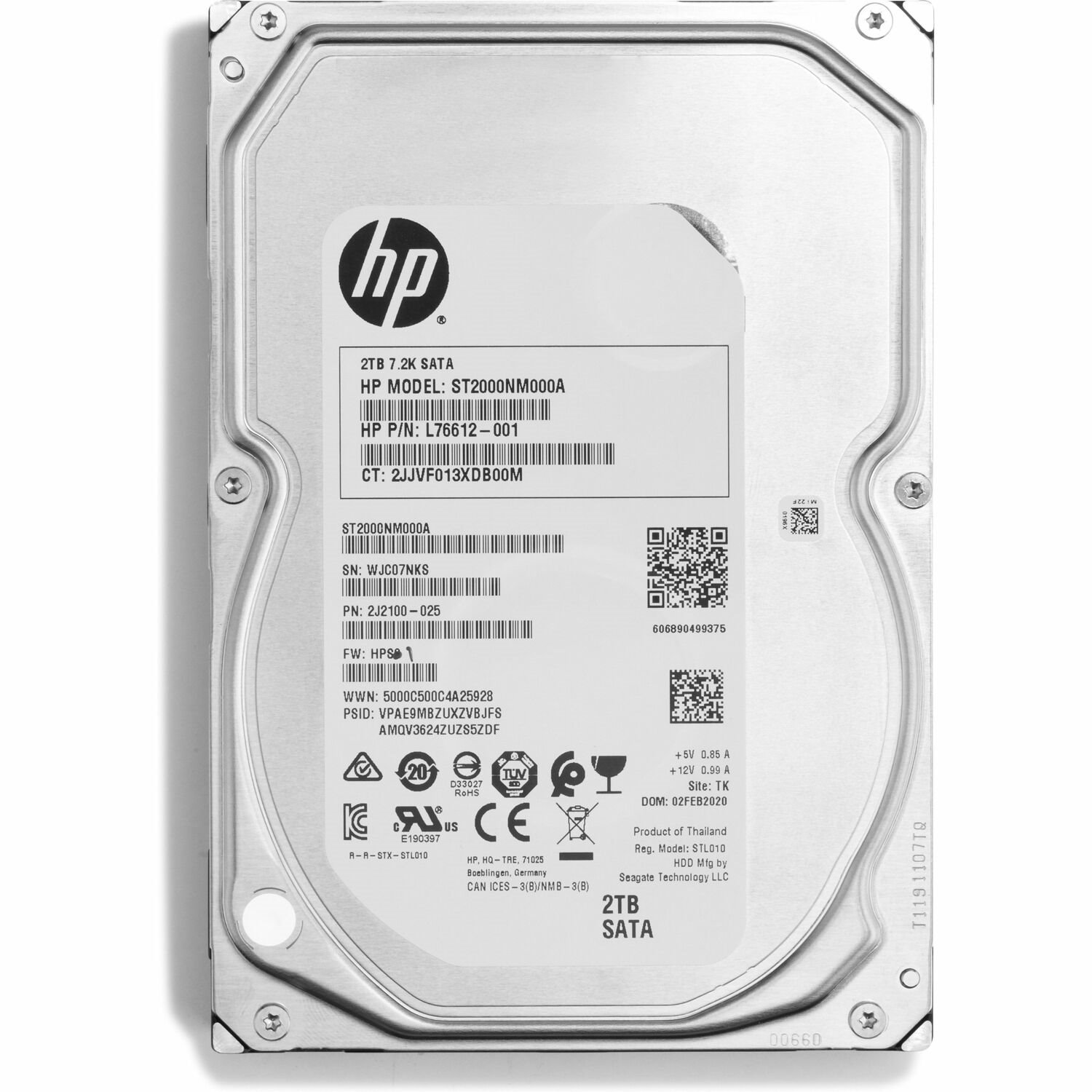 HP 2 TB Hard Drive - 3.5" Internal - SATA