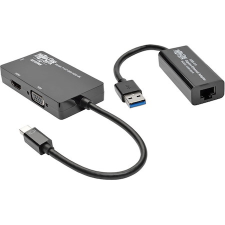 Tripp Lite by Eaton 4K Video and Ethernet 2-in-1 Accessory Kit for Microsoft Surface and Surface Pro with RJ45, DVI, VGA and HDMI Ports