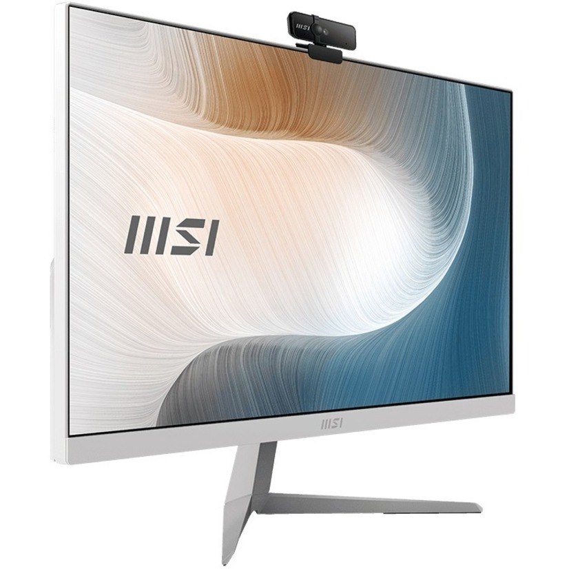 MSI Modern AM241 11M AM241 11M-257US All-in-One Computer - Intel Core i3 11th Gen i3-1115G4 - 8 GB - 256 GB SSD - 23.8" Full HD - Desktop - White