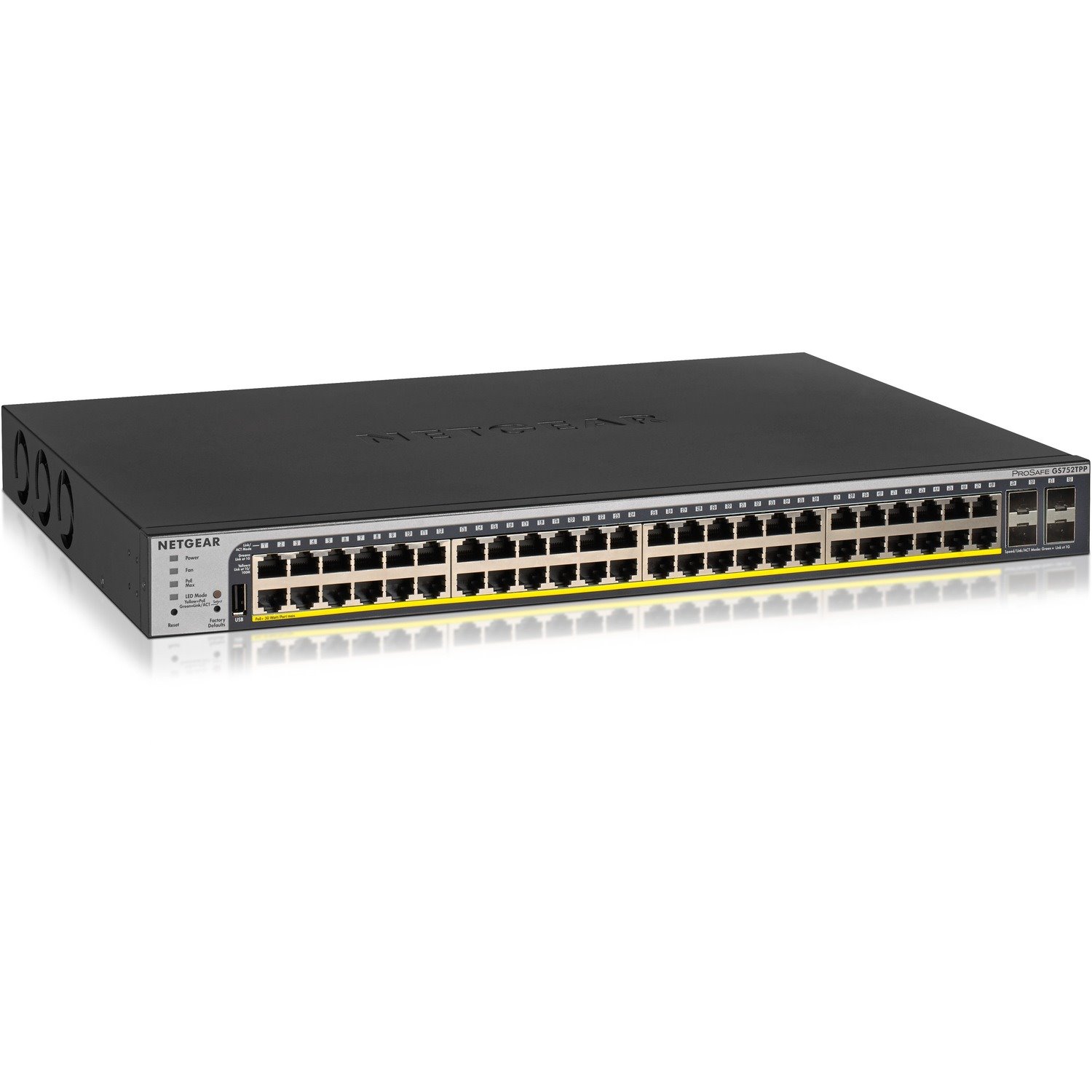 Netgear GS752TPP 48 Ports Manageable Ethernet Switch - Gigabit Ethernet - 10/100/1000Base-T, 1000Base-X