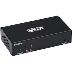 Tripp Lite by Eaton 2-Port HDMI over Cat6 Splitter/Extender 4K 60 Hz HDR PoC Multi-Resolution Support 125 ft. TAA