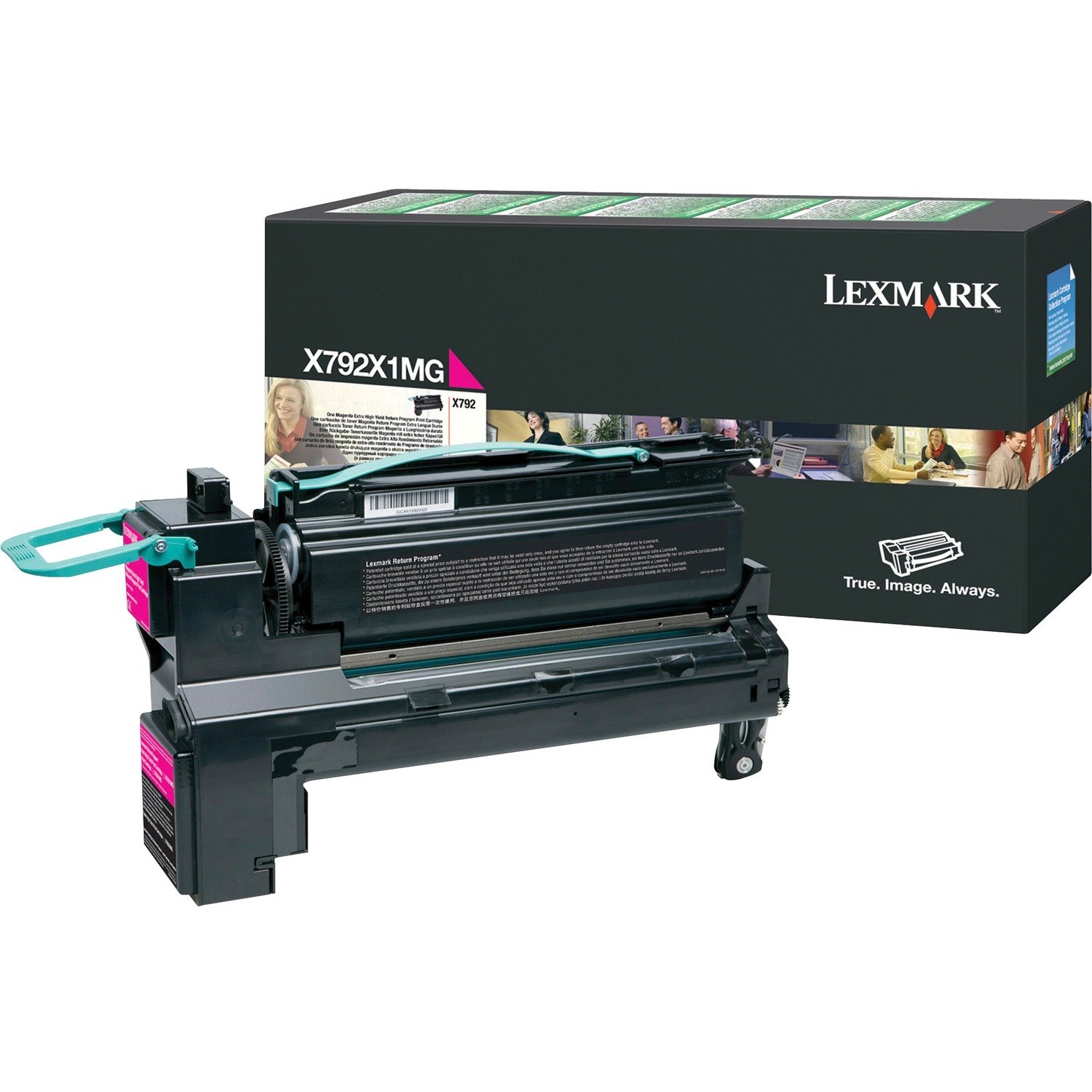 Lexmark X792X1MG Original Laser Toner Cartridge - Magenta - 1 Pack