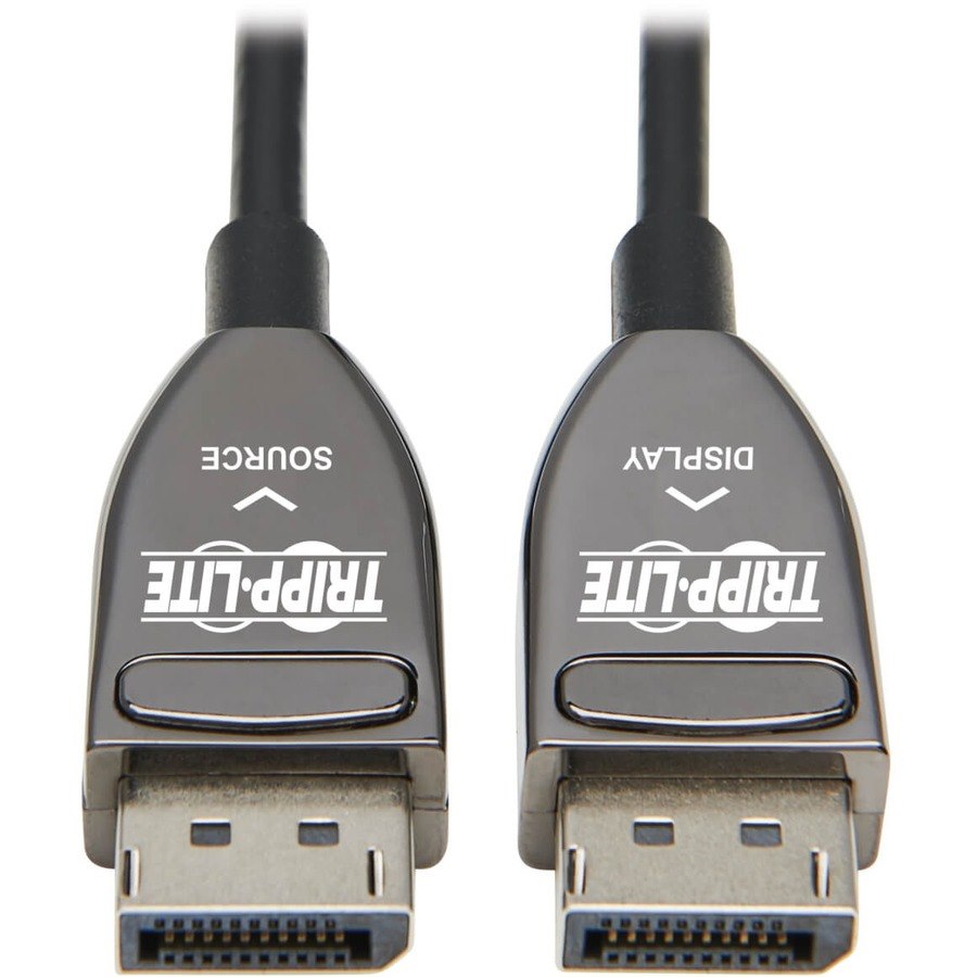 Tripp Lite by Eaton DisplayPort Active Optical Cable (AOC), 8K 60 Hz (M/M), CL3 Rated, Latching Connectors, Black, 10 m (33 ft.)