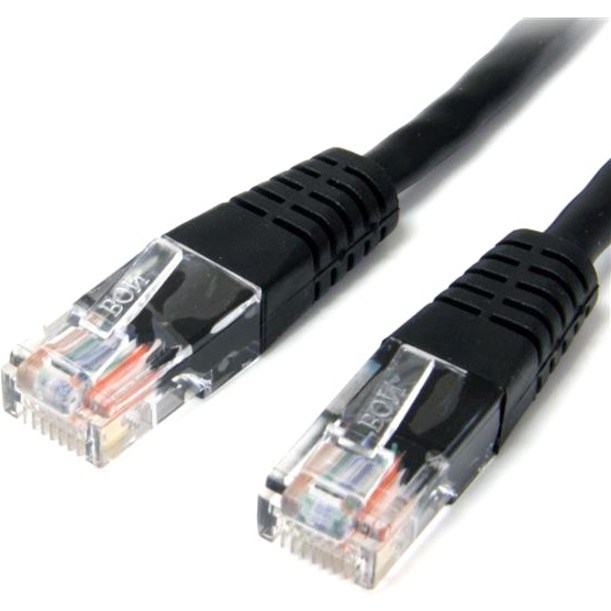 StarTech.com 3 ft Black Molded Cat5e UTP Patch Cable