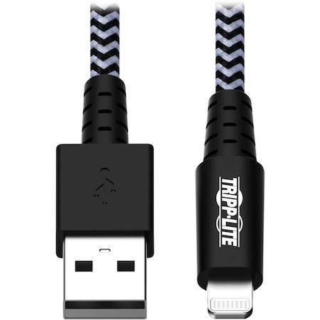 Eaton Tripp Lite Series Heavy-Duty USB-A to Lightning Sync/Charge Cable, MFi Certified - M/M, USB 2.0, 10 ft. (3.05 m)
