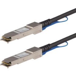 StarTech.com MSA Uncoded Compatible 1m 40G QSFP+ to QSFP+ Direct Attach Cable - 40 GbE QSFP+ Copper DAC 40 Gbps Low Power Passive Twinax