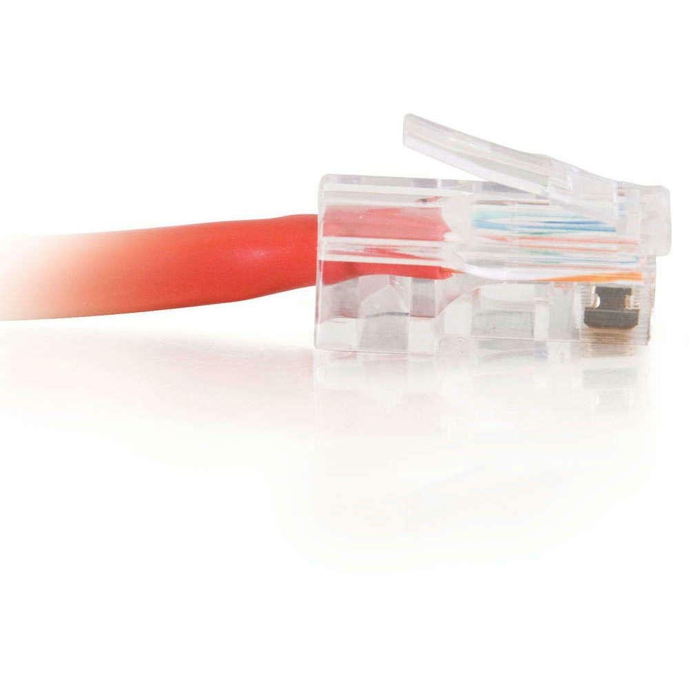 C2G-14ft Cat5e Non-Booted Crossover Unshielded (UTP) Network Patch Cable - Red