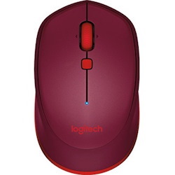 Logitech M337 Mouse - Bluetooth - Laser - Red