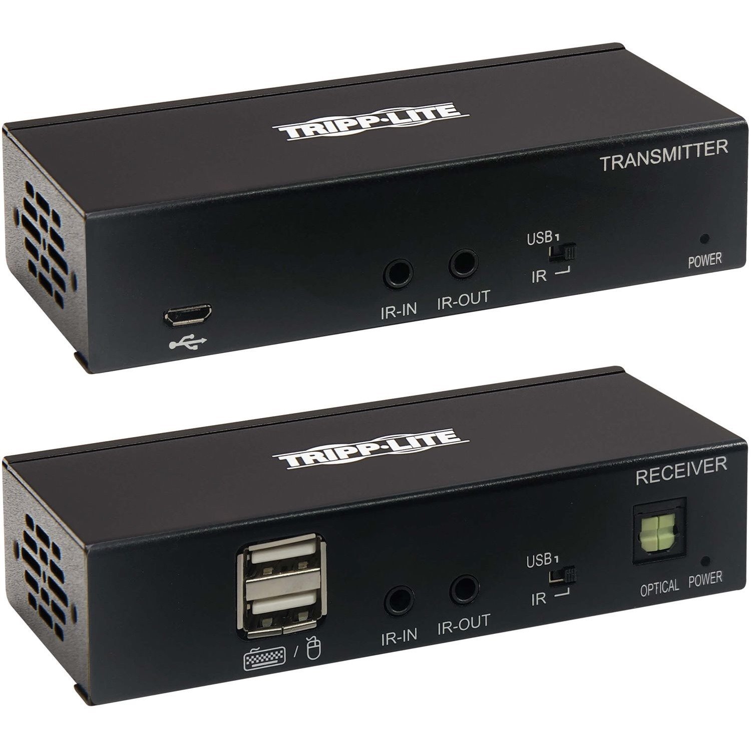 Eaton Tripp Lite Series DisplayPort over Cat6 Extender Kit, KVM Support, USB, 4K, DP1.2a, PoC, HDCP 2.2, 230 ft. (70 m), TAA