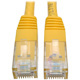 Eaton Tripp Lite Series Cat6 Gigabit Molded (UTP) Ethernet Cable (RJ45 M/M), PoE, Yellow, 15 ft. (4.57 m)