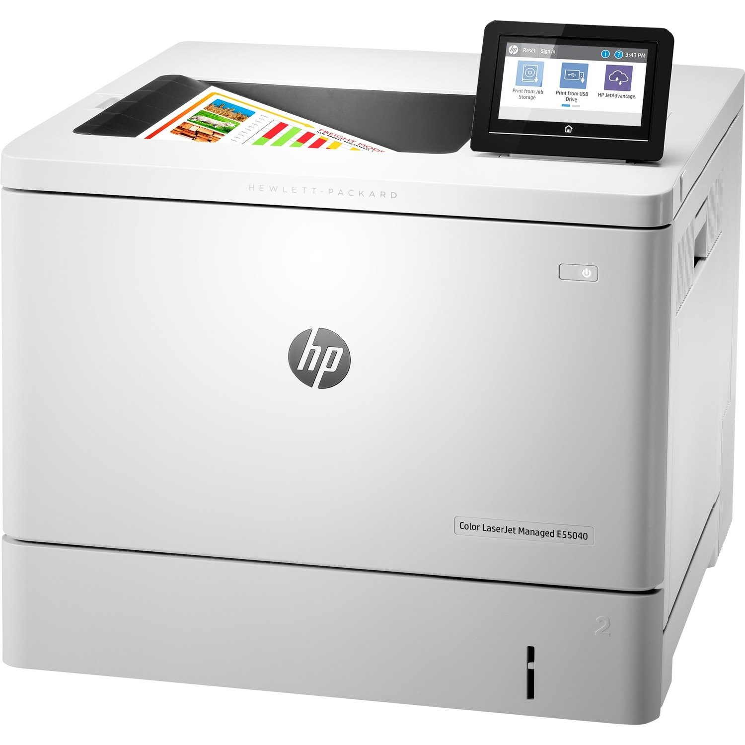 HP LaserJet Managed E55040dn Desktop Laser Printer - Colour