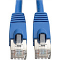 Eaton Tripp Lite Series Cat6a 10G Snagless Shielded STP Ethernet Cable (RJ45 M/M), PoE, Blue, 35 ft. (10.67 m)
