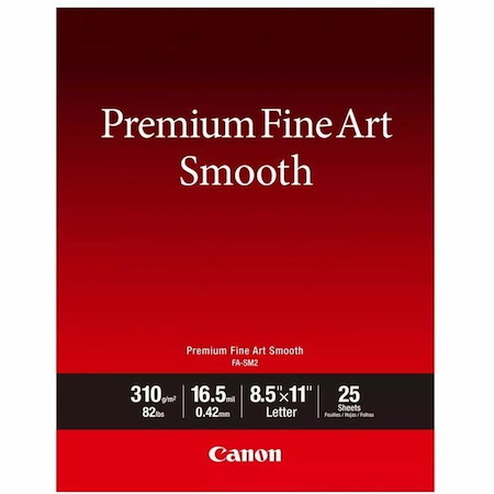 Canon Photo Paper Premium Fine Art Smooth 8.5x11 (25 Sheets)