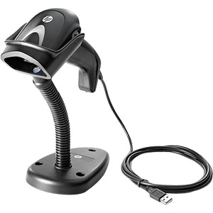 HP Handheld Barcode Scanner - Cable Connectivity - Black