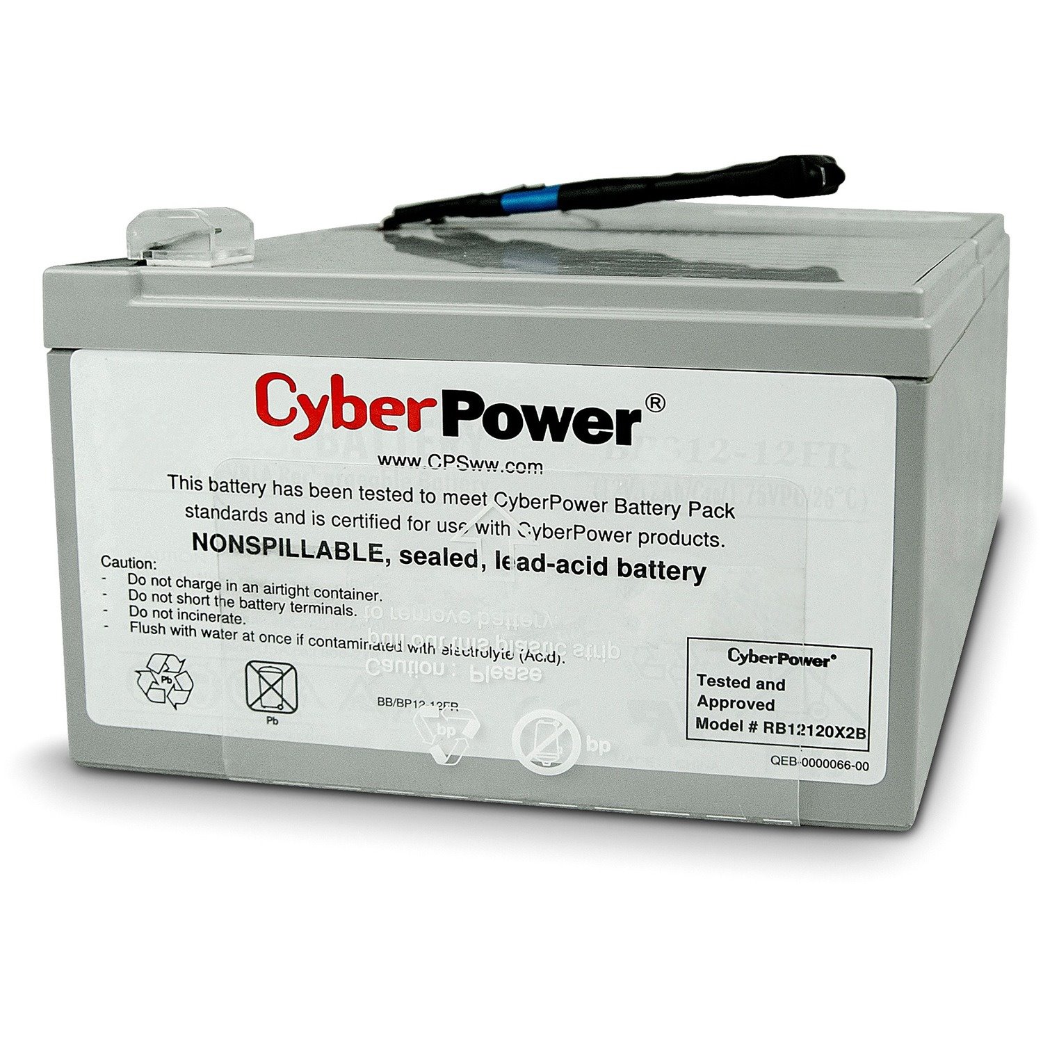 CyberPower RB12120X2B Replacement Battery Cartridge