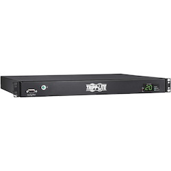 Tripp Lite by Eaton PDU 3.8kW 200-240V Single-Phase ATS/Local Metered PDU - 8 C13 and 2 C19 Outlets Dual C20 Inlets 12 ft. Cords 1U TAA