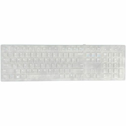 Man And Machine 100% Silicone Clear, Fitted Drape/Cover For Use With Dell KM5221W Windsor Keyboa