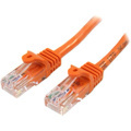 StarTech.com 0.5m Orange Cat5e Patch Cable with Snagless RJ45 Connectors - Short Ethernet Cable - 0.5 m Cat 5e UTP Cable