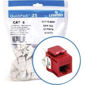 Leviton eXtreme 6+ Component-Rated Keystone Jack