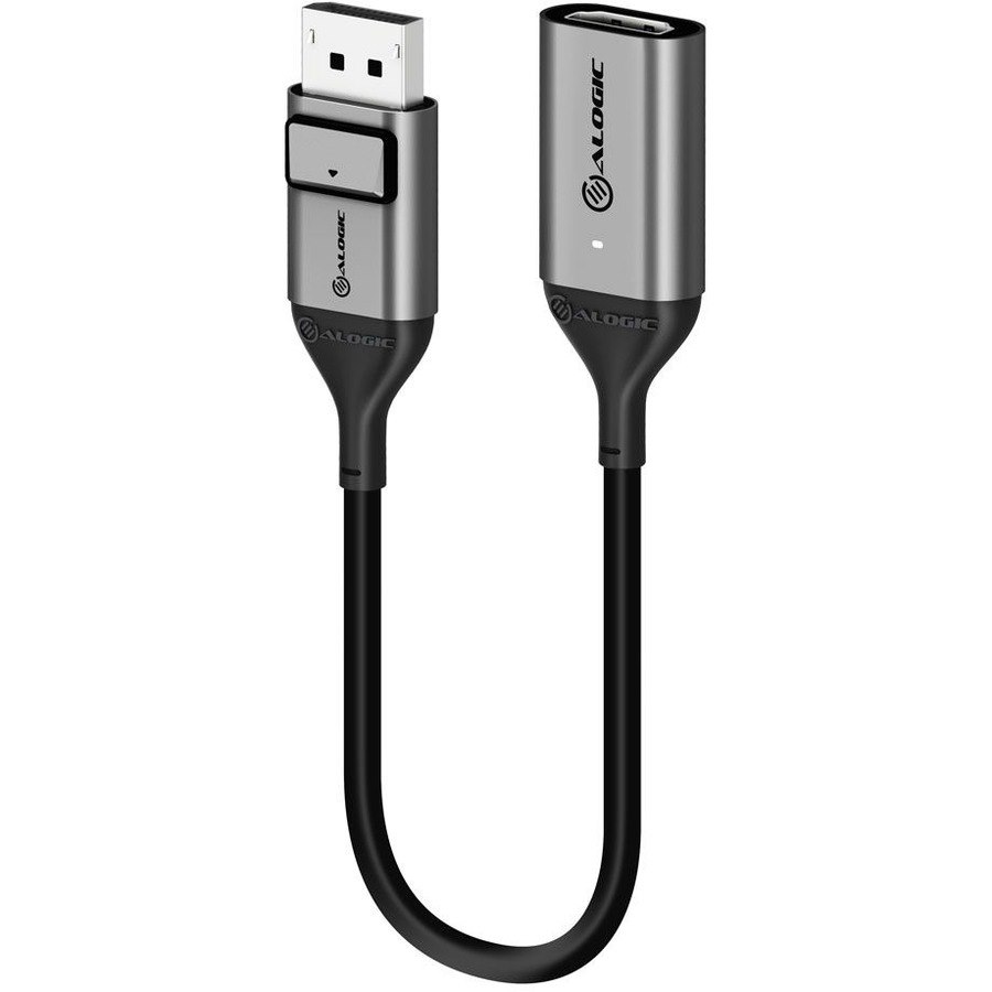 Alogic Ultra 20 cm DisplayPort/HDMI A/V Cable for Audio/Video Device, Notebook, PC, TV, Monitor, Projector, Graphics Card - 1