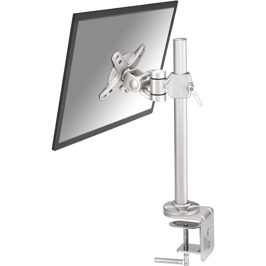 Newstar Tilt/Turn/Rotate Desk Mount (clamp) for 10-30" Monitor Screen, Height Adjustable - Silver