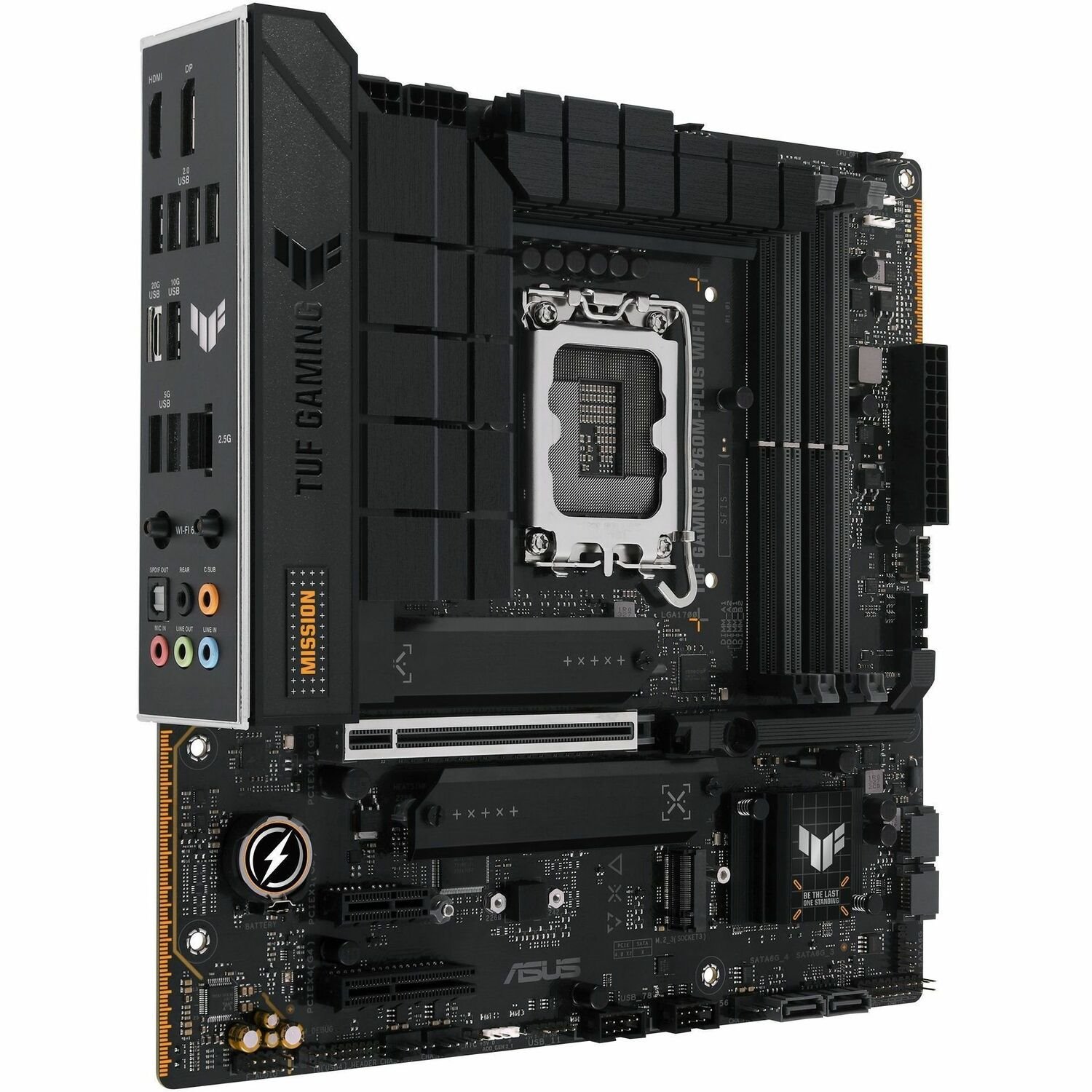 TUF B760M-PLUS WIFI II Gaming Desktop Motherboard - Intel B760 Chipset - Socket LGA-1700 - Micro ATX