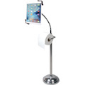 CTA Digital Pedestal Stand with Roll Holder for 7-13 Inch Tablet s, Including iPad 10.2-inch (7th/ 8th/ 9th Gen.)