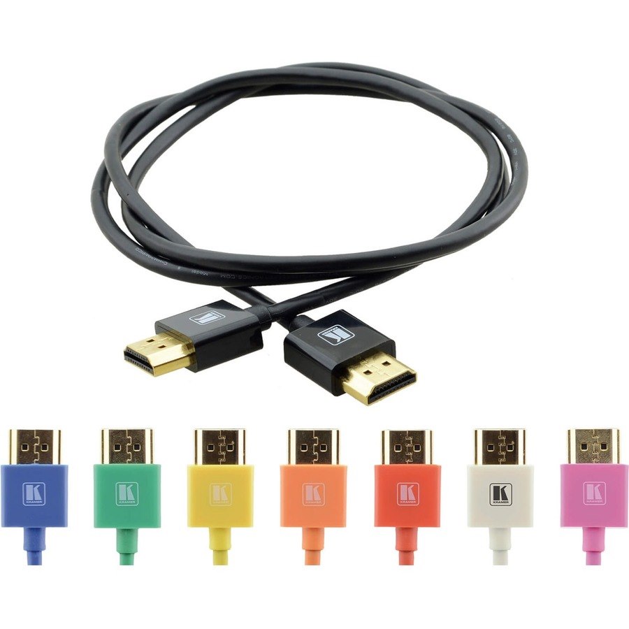 Kramer C-HM/HM/PICO/OR-6 Ultra Slim Flexible HighSpeed HDMI Cable with Ethernet-Orange
