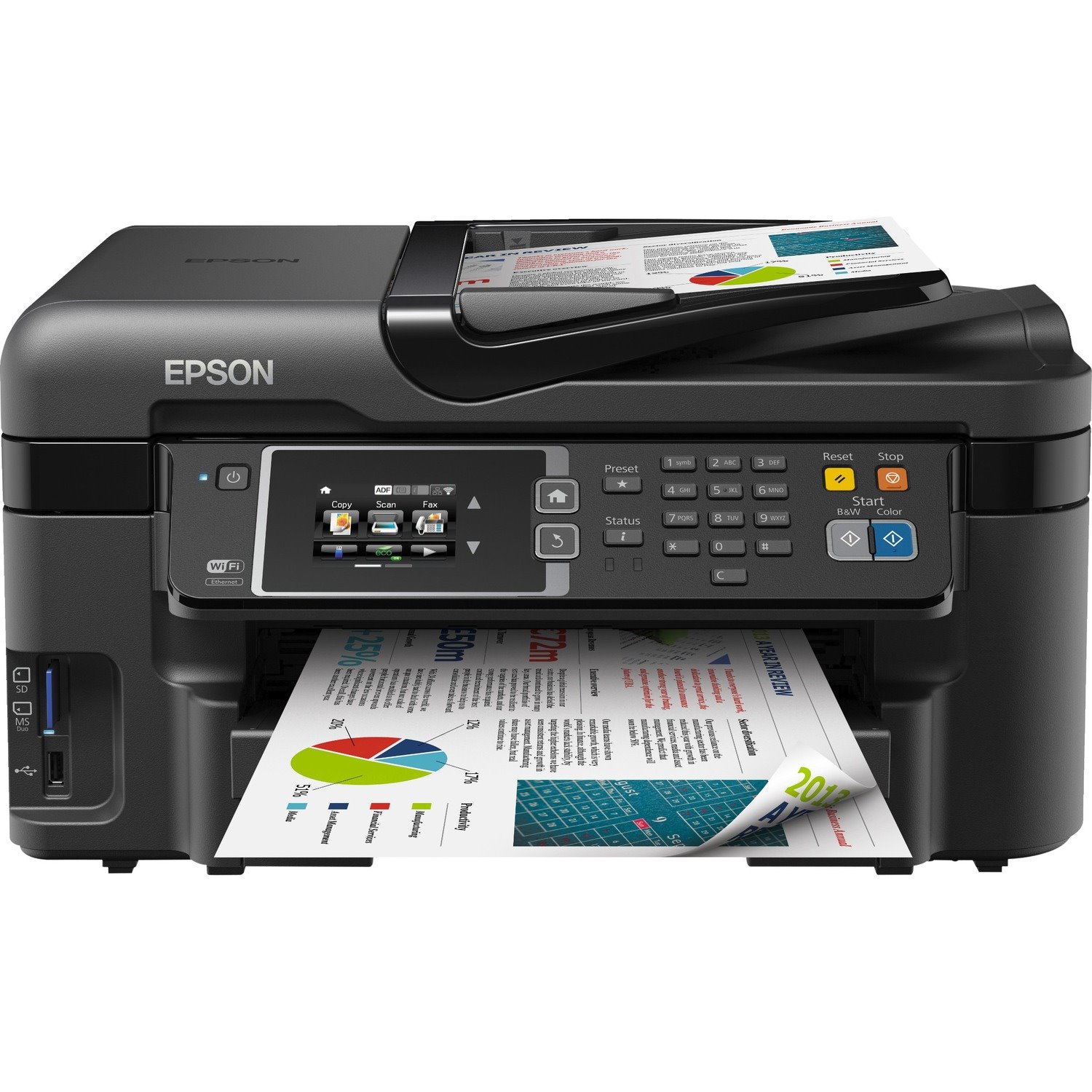 Epson WorkForce WF-3620 Wireless Inkjet Multifunction Printer - Colour