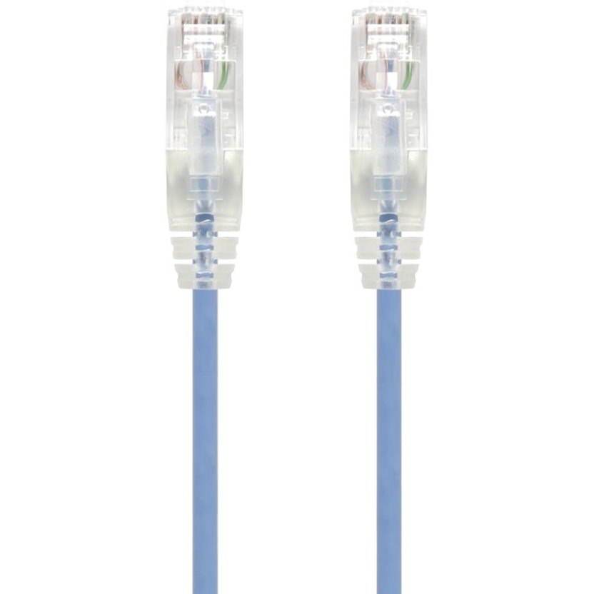 Alogic Blue Ultra Slim Cat6 Network Cable, UTP, 28AWG - Series Alpha - 1m Commercial