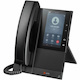 Poly CCX 505 IP Phone - Corded - Corded/Cordless - Wi-Fi, Bluetooth - Desktop, Wall Mountable - Black