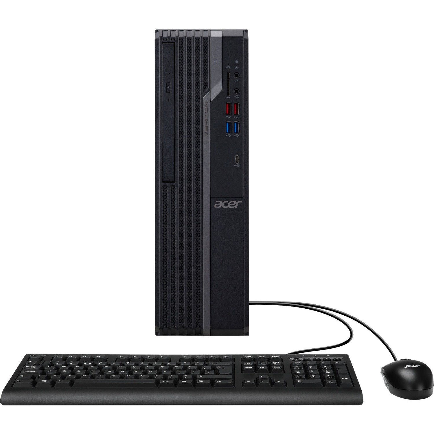 Acer Veriton X4680G-I51140S3 Desktop Computer - Intel Core i5 11th Gen i5-11400 Hexa-core (6 Core) 2.60 GHz - 16 GB RAM DDR4 SDRAM - 512 GB PCI Express SSD - Black