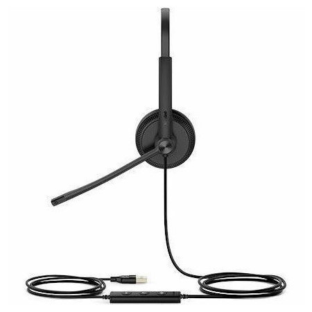 Yealink UH34 Wired On-ear Stereo Headset - Black