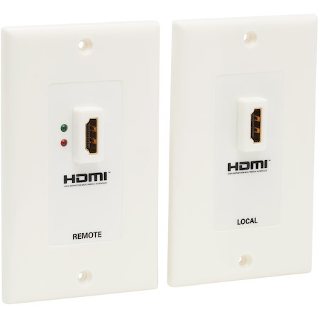 Tripp Lite by Eaton HDMI over Dual Cat5/Cat6 Extender Wall Plate Kit with Transmitter and Receiver, TAA