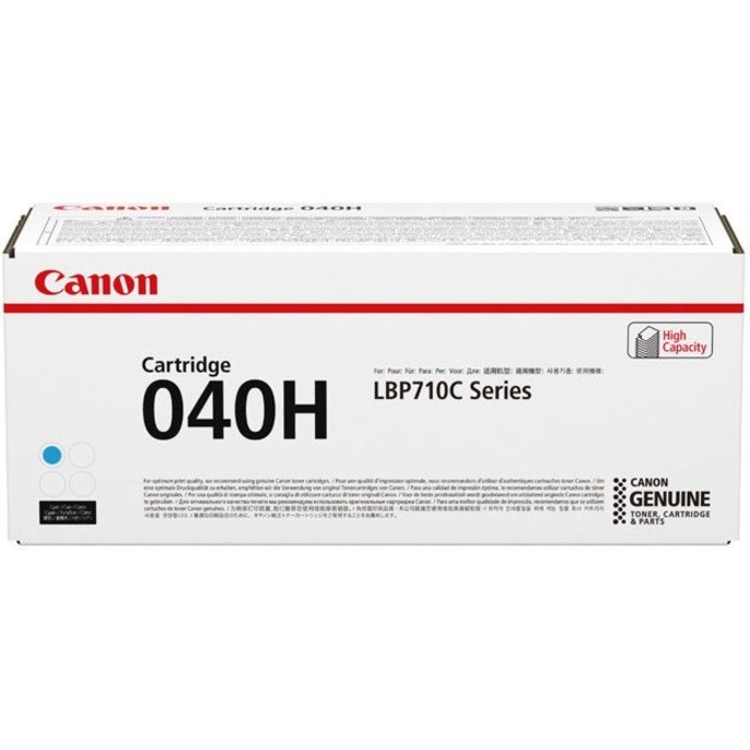 Canon 040H Original High Yield Laser Toner Cartridge - Cyan Pack