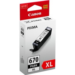Canon PGI-670 Original High Yield Inkjet Ink Cartridge - Pigment Black Pack
