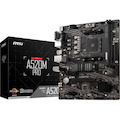 MSI A520M PRO Desktop Motherboard - AMD A520 Chipset - Socket AM4 - Micro ATX